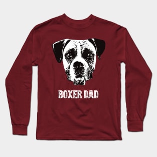 Boxer Dog Dad Long Sleeve T-Shirt